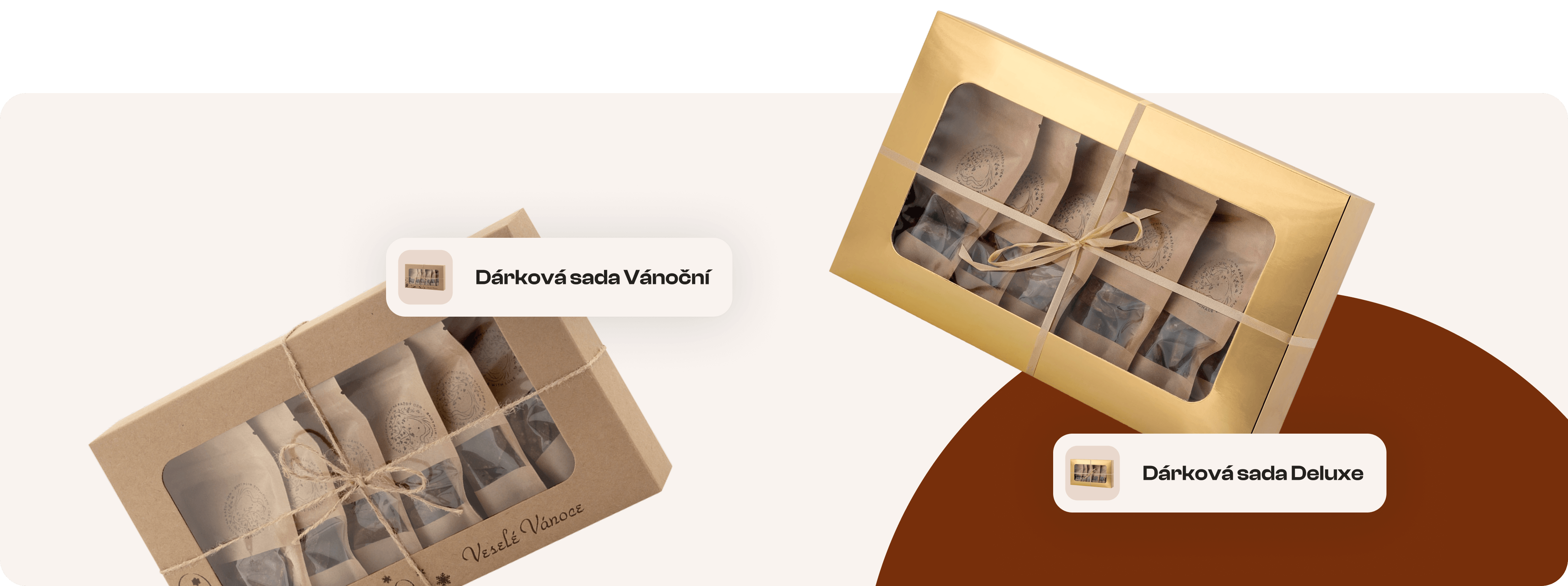 Dárková sada Vánoční a Deluxe s datlovými dobrotami